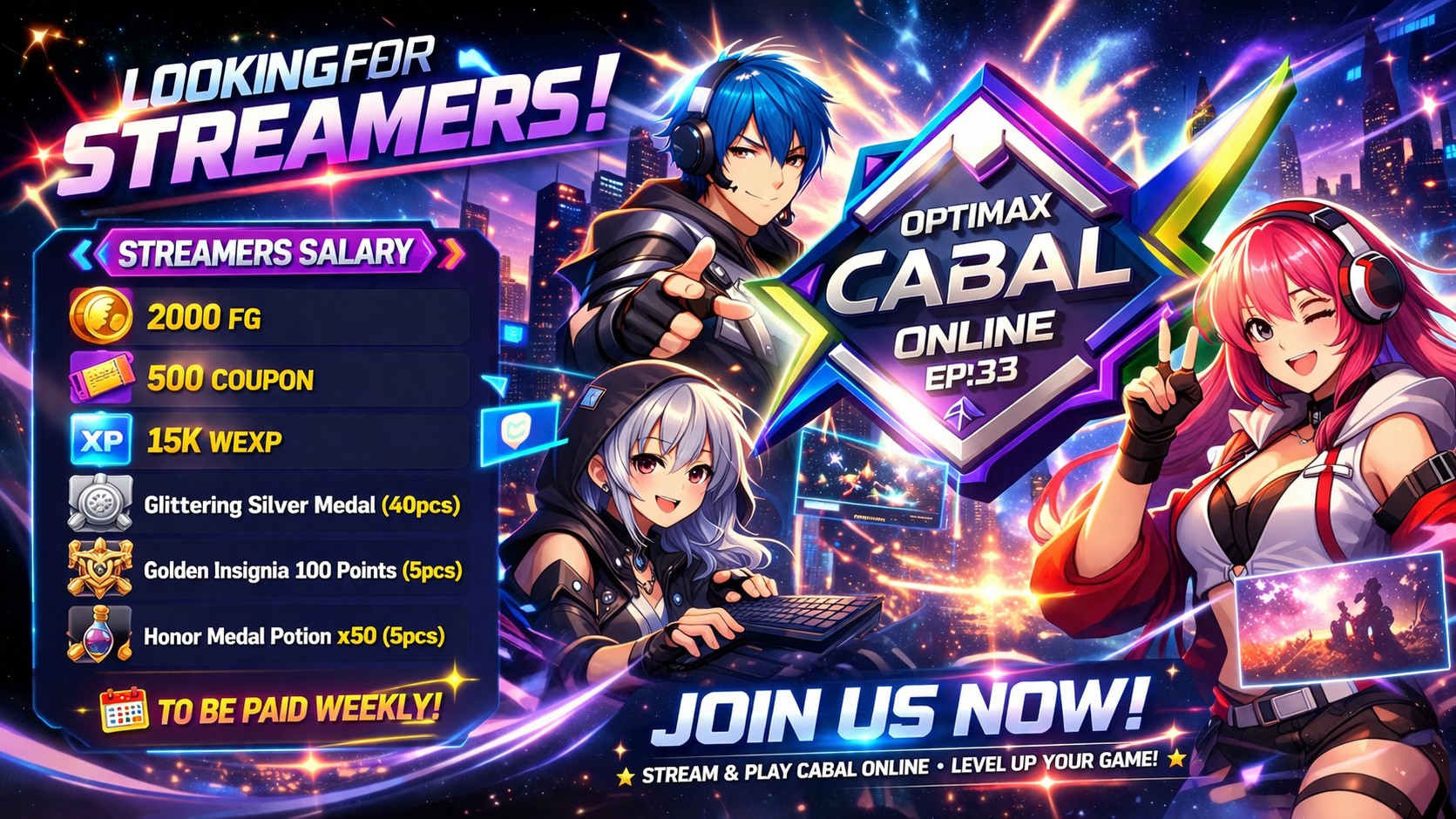 Optimax Cabal Online EP33 – We’re Hiring Streamers!